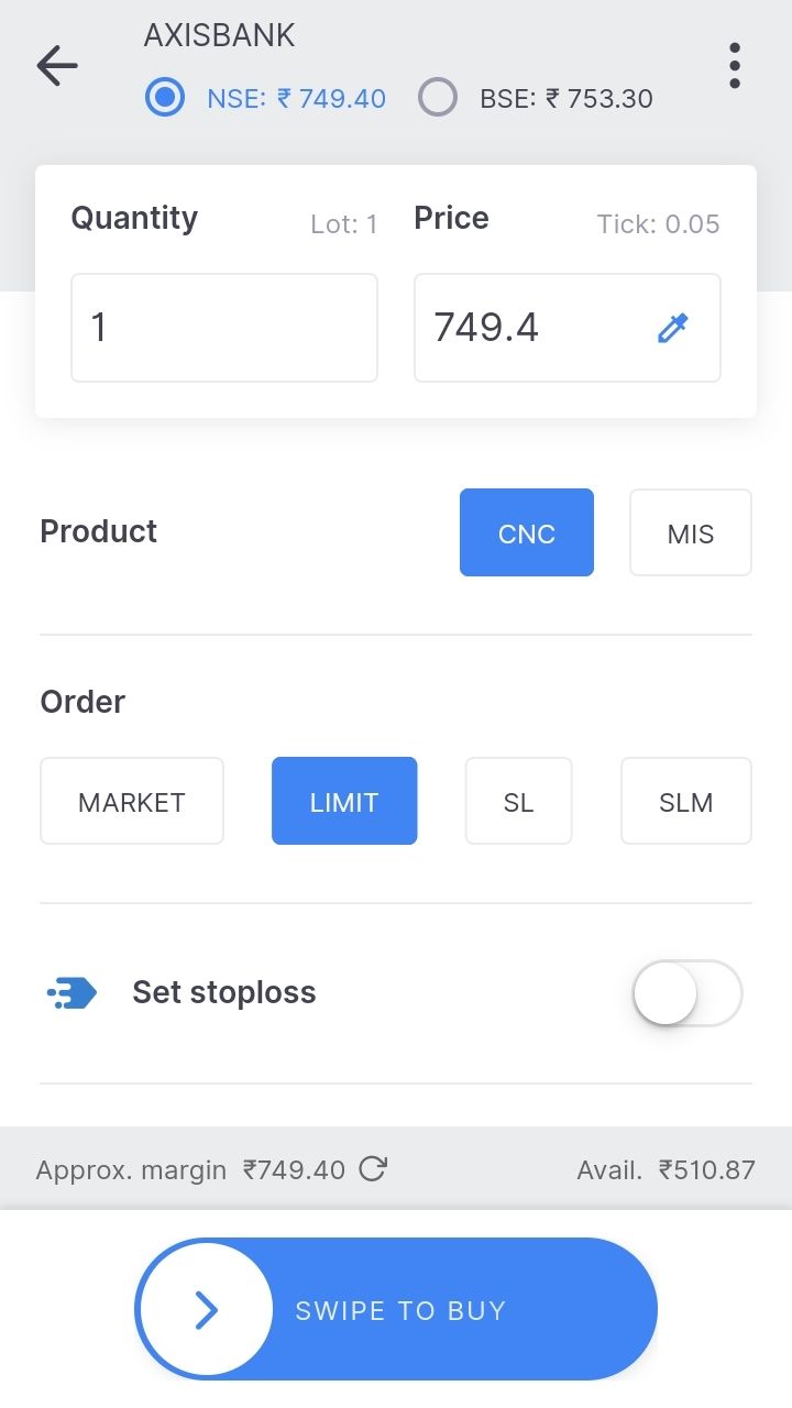 Zerodha Kite Me Share Kaise Kharide